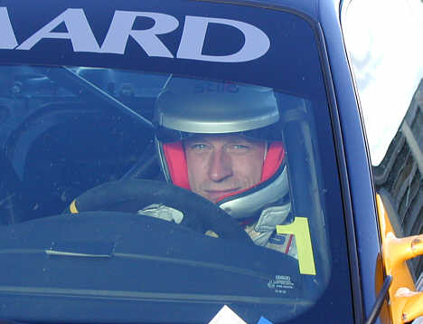Også banens to ejere var på banen, her er det Jens Enemark.
(Foto: Motorsporten.dk)